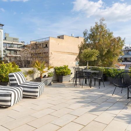 85 Sqm In The Heart Of Athens Shared Rooftop Deck Exterior foto